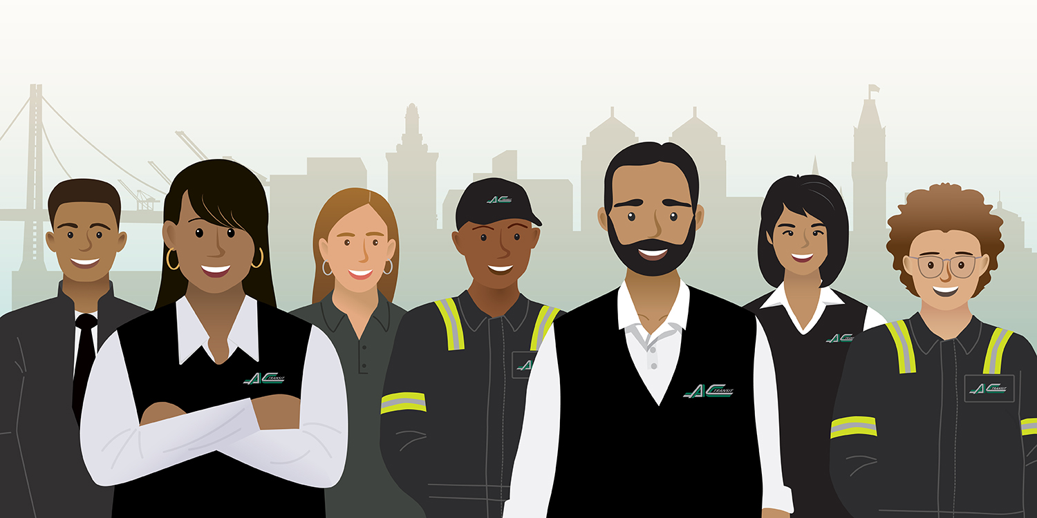 AC Transit Staff Illustration