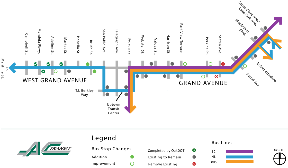 Grand Ave/West Grand Ave Project map